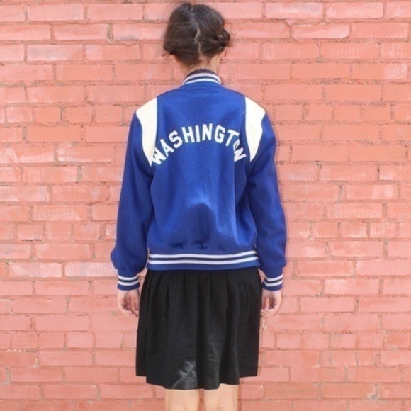 Vintage Jackets & Blazers - Vintage 60s Monogrammed Varsity Jacket